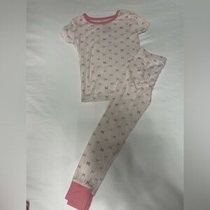 Laura Ashley Kids Pajama Set with Bow Patterns